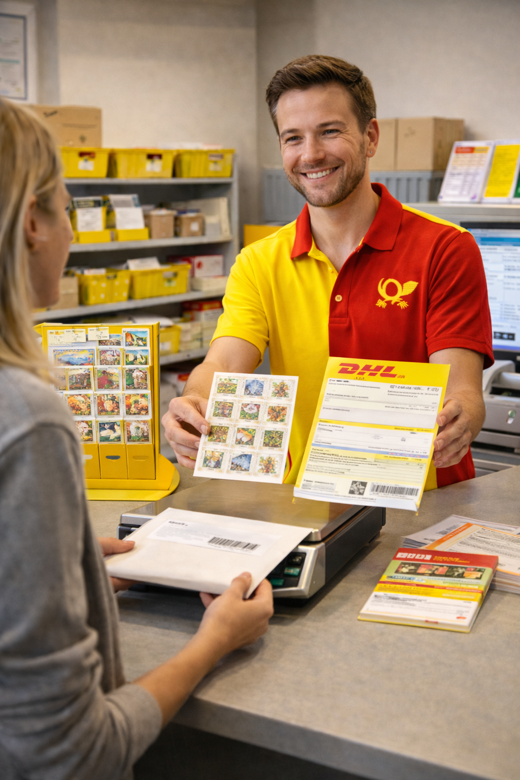 Briefmarken und Bezahlkarte