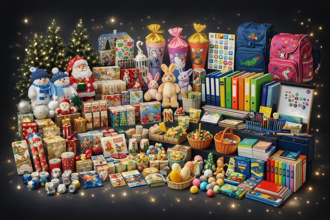 Saisonale Dekoartikel im Geschäft